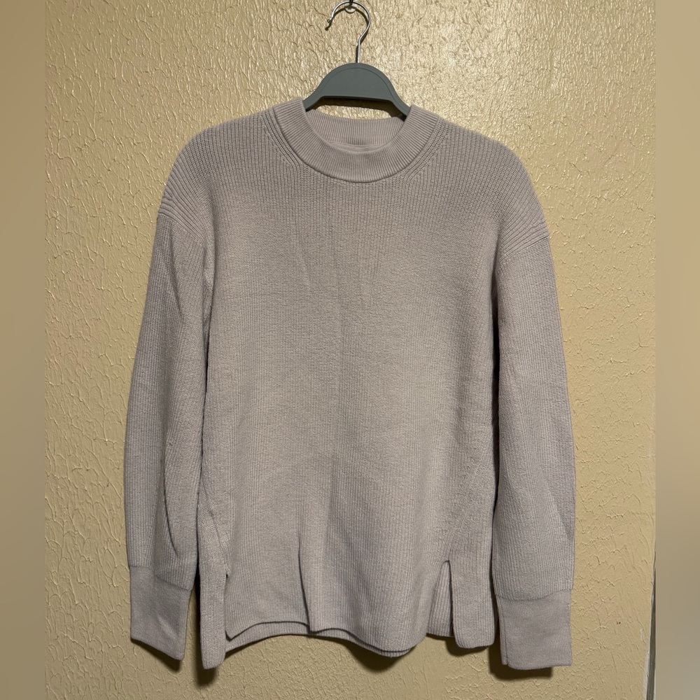 Lululemon Merino‎ Wool-Blend Ribbed Crewneck Sweater Size 6